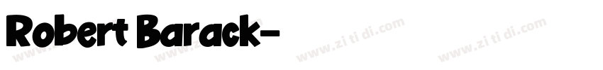 Robert Barack字体转换